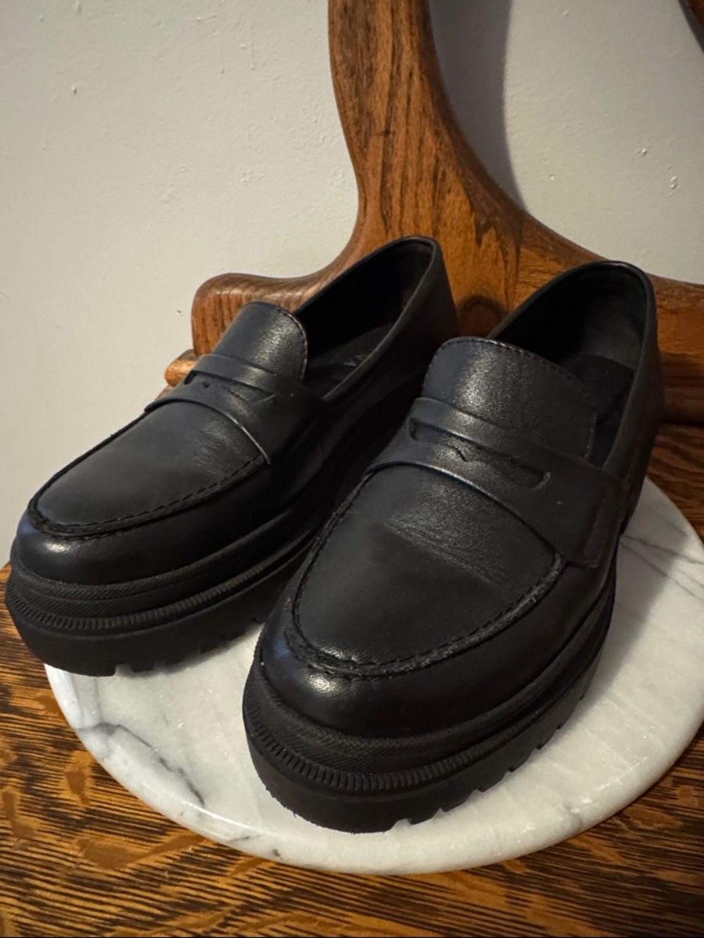 Portland Leather Goods Zoe Chunky Loafer Black